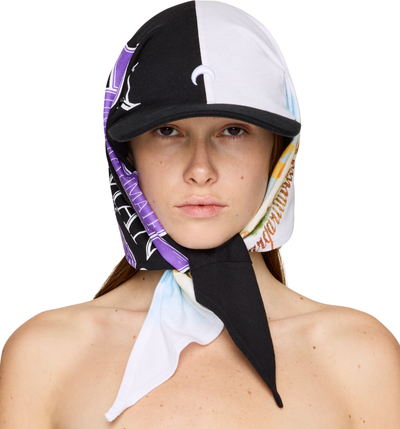 Marine Serre Regenerated Graphic T-Shirts Veiled Cap