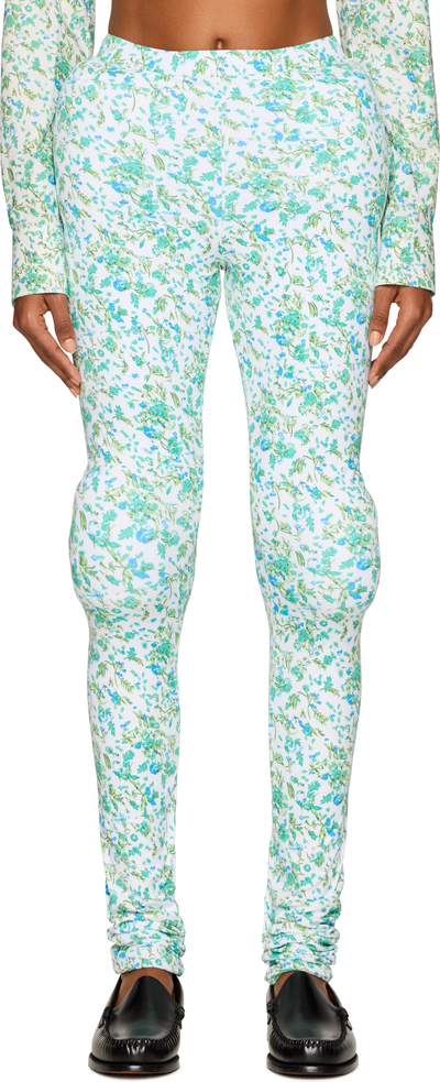 Duran Lantink Printed Flowers Padded Jersey Leggings