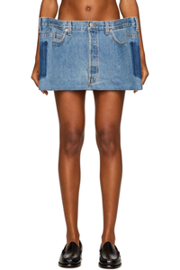 Picture of Sculptural Padded Denim Skirt