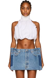 Picture of Ruched Halterneck Cropped Top