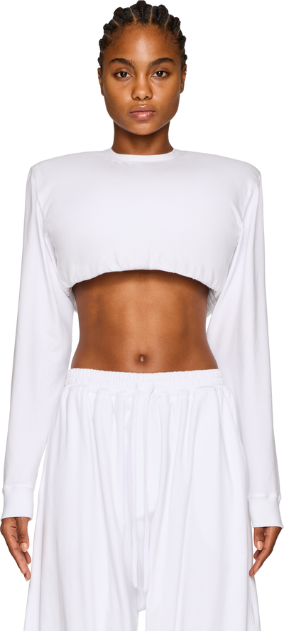 Duran Lantink Padded Jersey Cropped Top