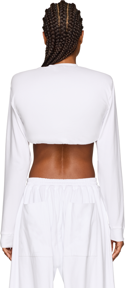 Duran Lantink Padded Jersey Cropped Top