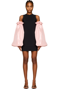 Picture of Taffeta Sleeved Jersey Mini Dress