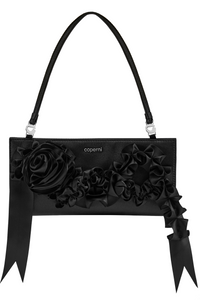 Picture of Pleated Ribbon Satin Pochette Bag