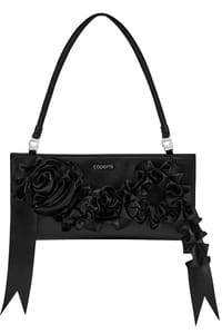 Picture of Pleated Ribbon Satin Pochette Bag