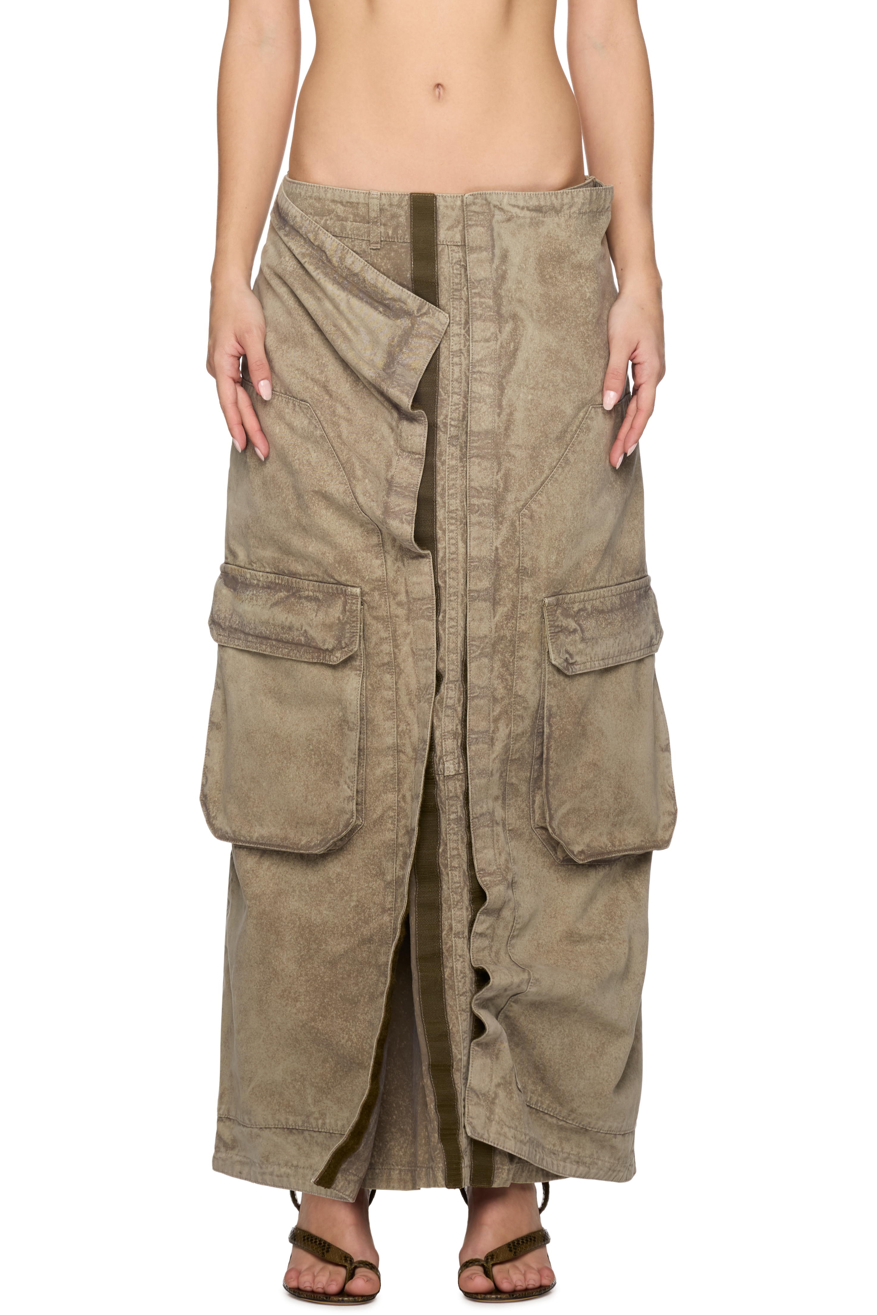 Picture of Velcro Cargo Long Skirt