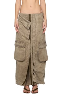 Picture of Velcro Cargo Long Skirt
