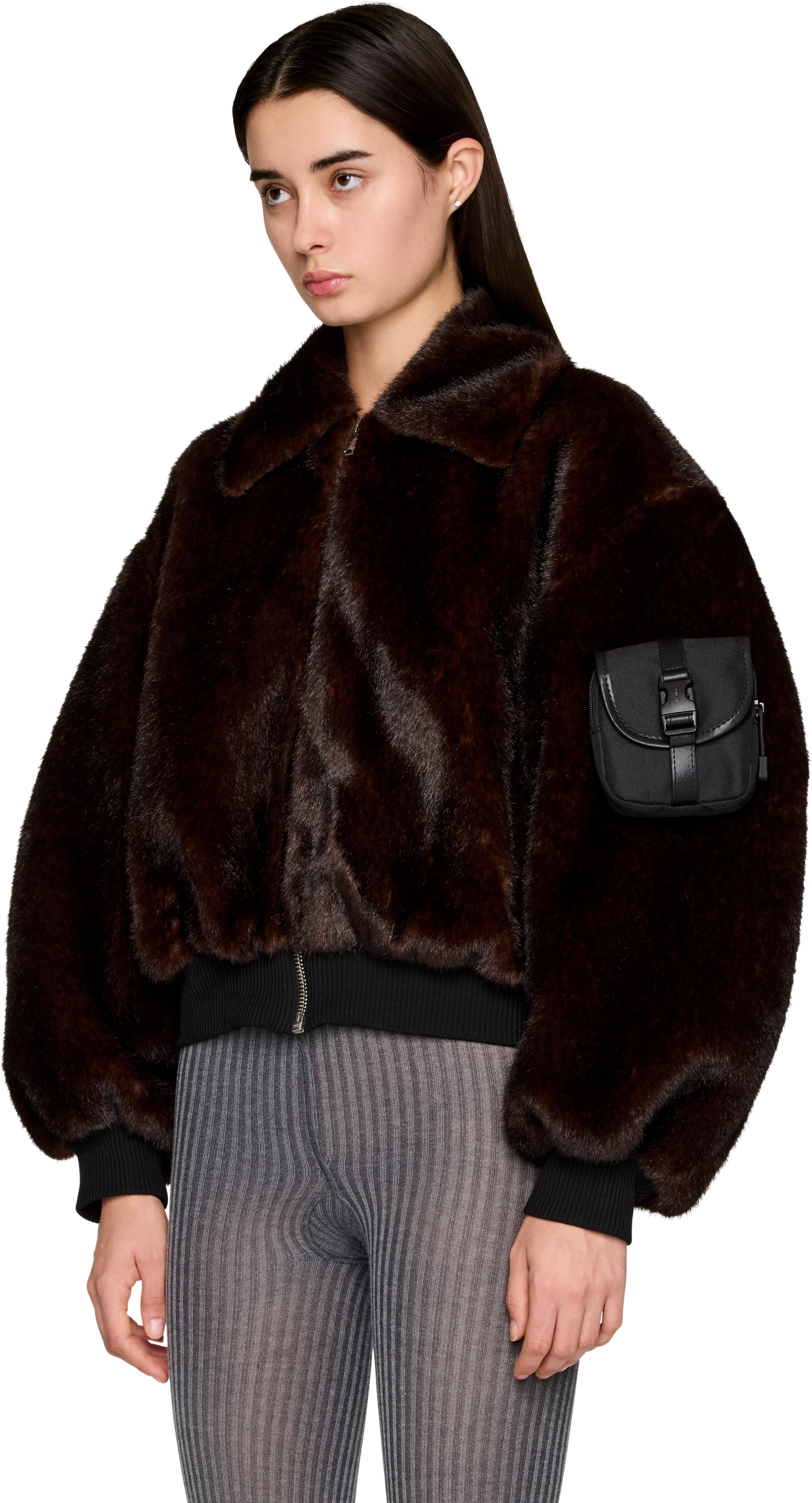 Coperni Faux Fur Bomber Jacket