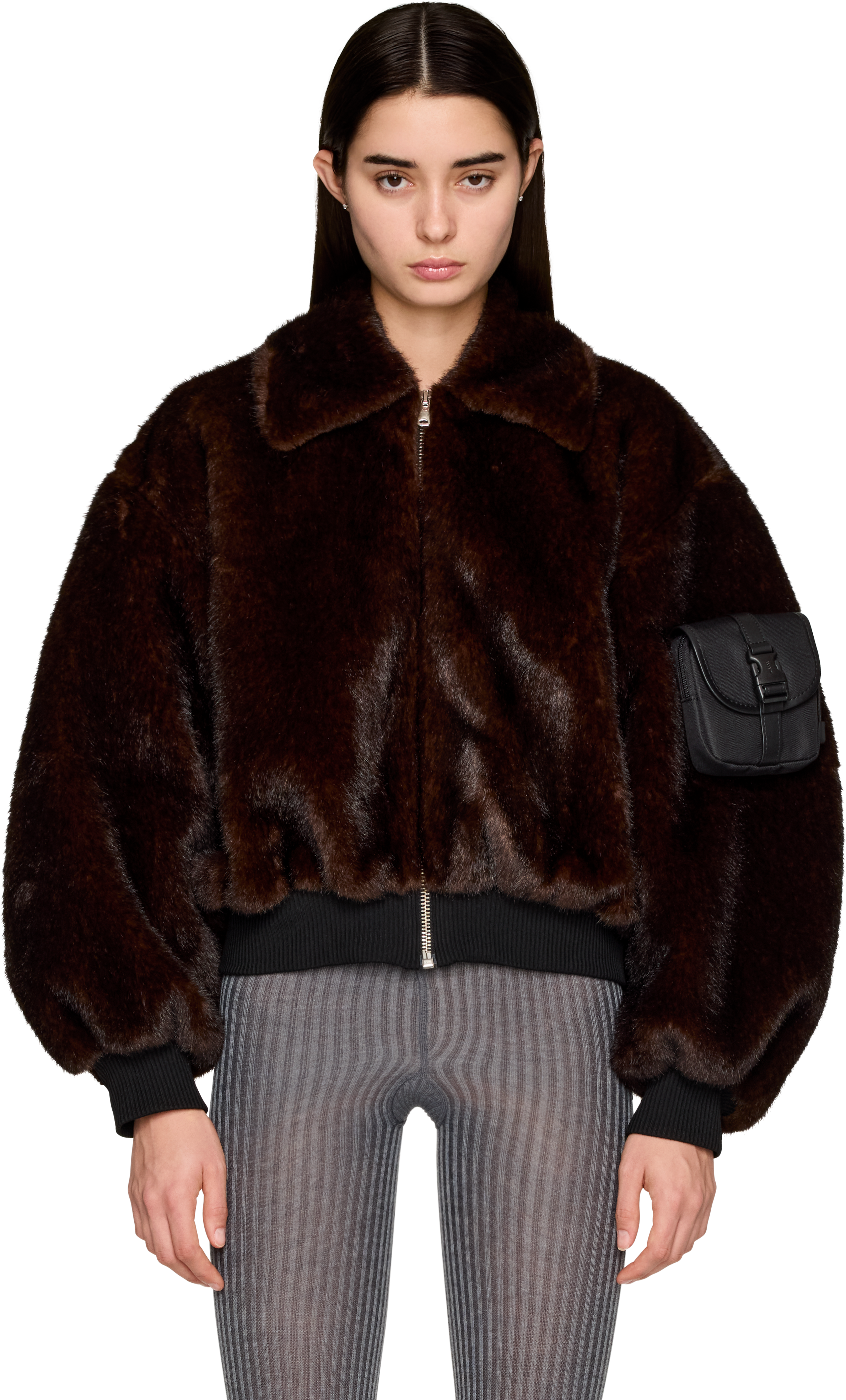 Coperni Faux Fur Bomber Jacket