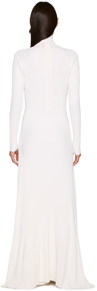 Coperni Leg Cut-Out Rib Gown Maxi Dress