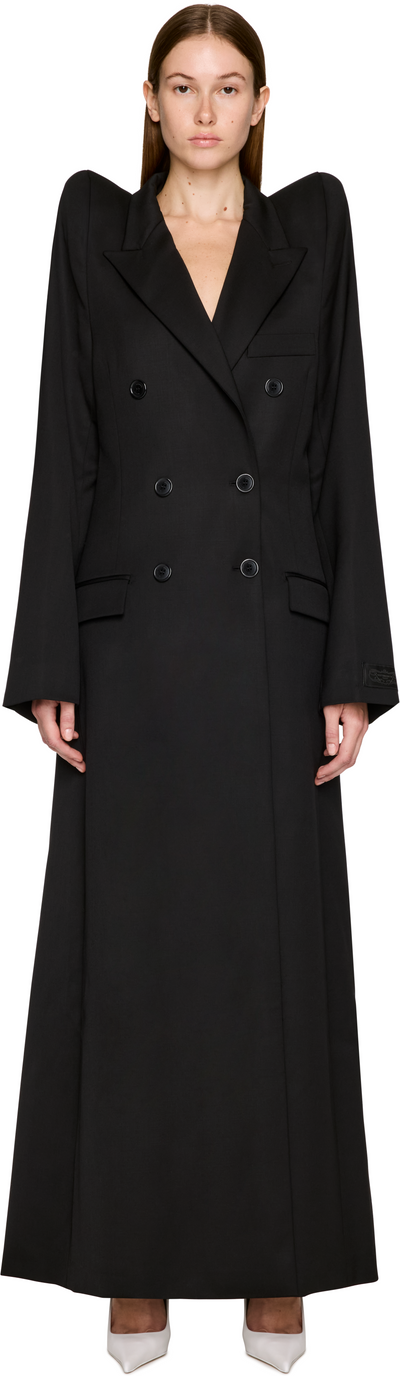 VETEMENTS Tight Shoulder Tailored Trench Coat