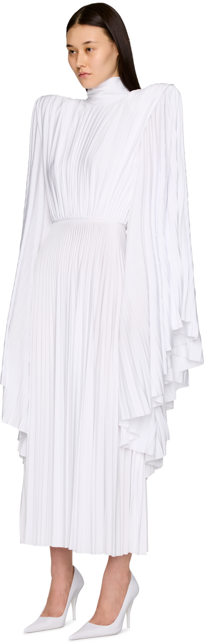 VETEMENTS Tight Shoulder Plisse Maxi Dress