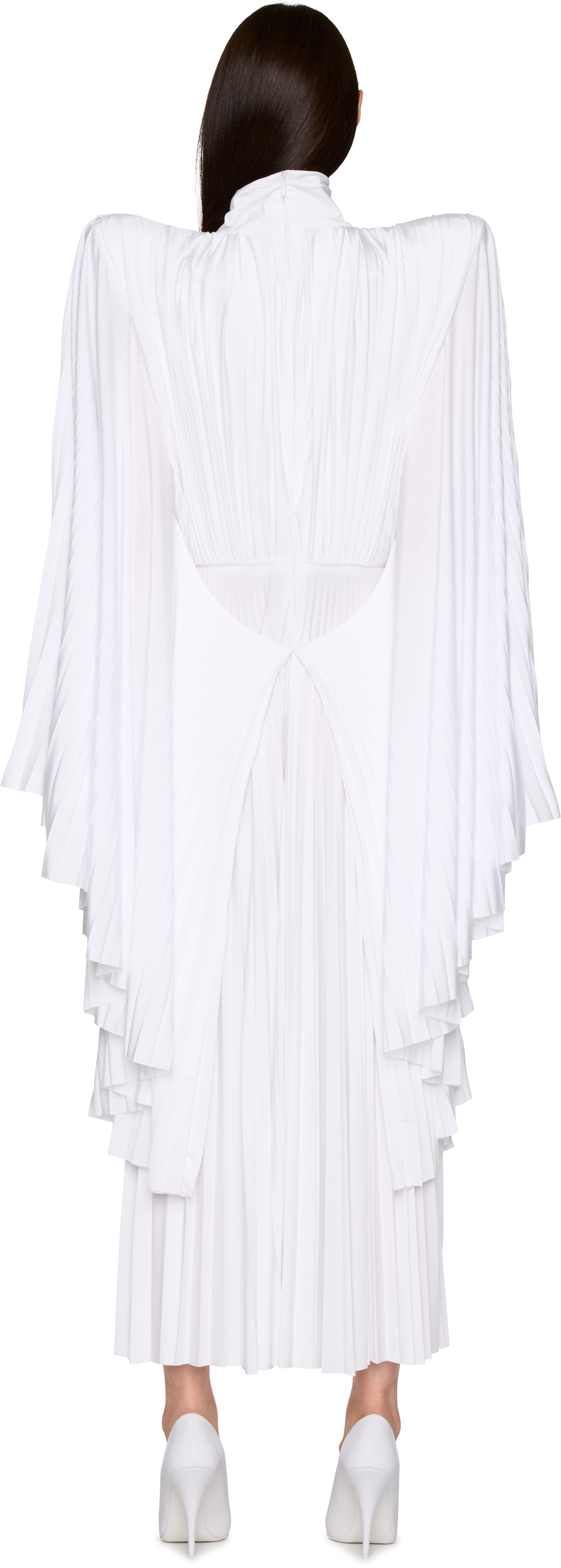 VETEMENTS Tight Shoulder Plisse Maxi Dress