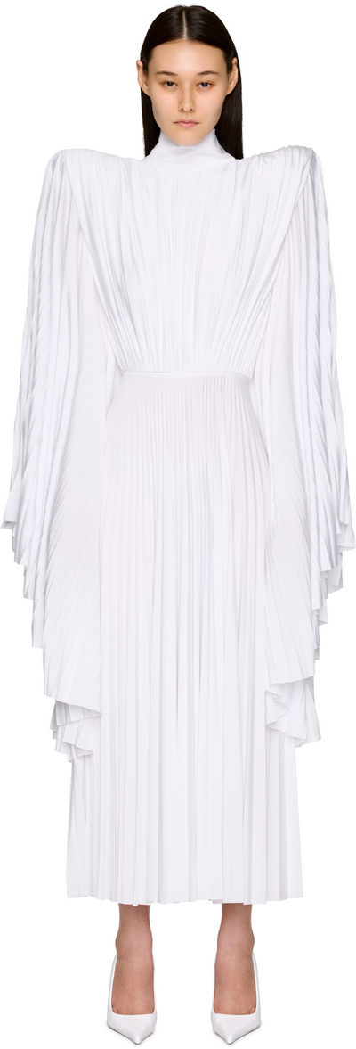 VETEMENTS Tight Shoulder Plisse Maxi Dress