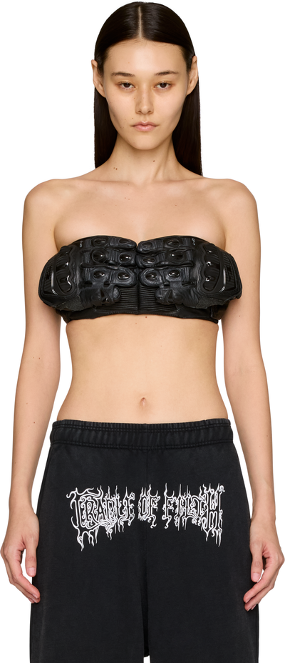 VETEMENTS Biker Gloves Bra Top