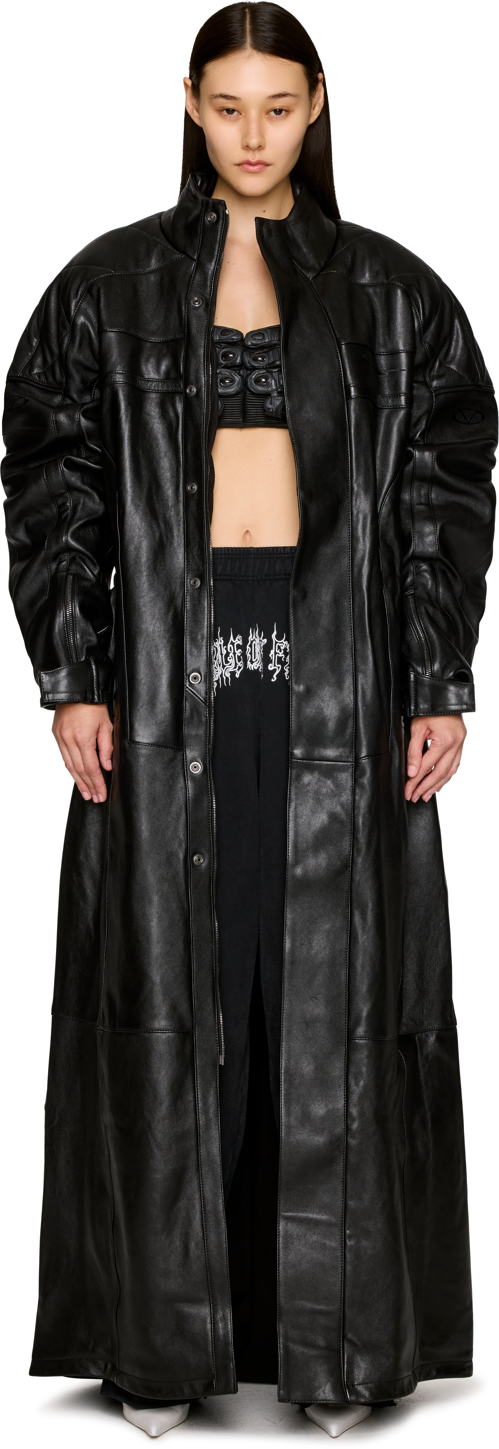 VETEMENTS Moto Leather Coat
