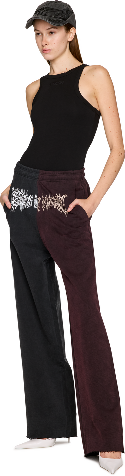 VETEMENTS Cradle of Filth Cut-Up Baggy Sweatpants