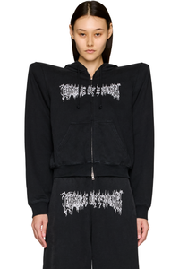 Picture of Cradle of Filth Logo Extreme Shoulder Zip-Up Hoodie