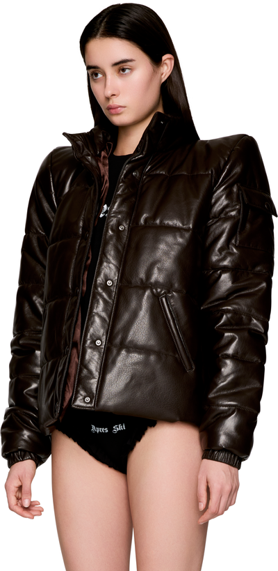 Laura Andraschko Leather Puffer Jacket