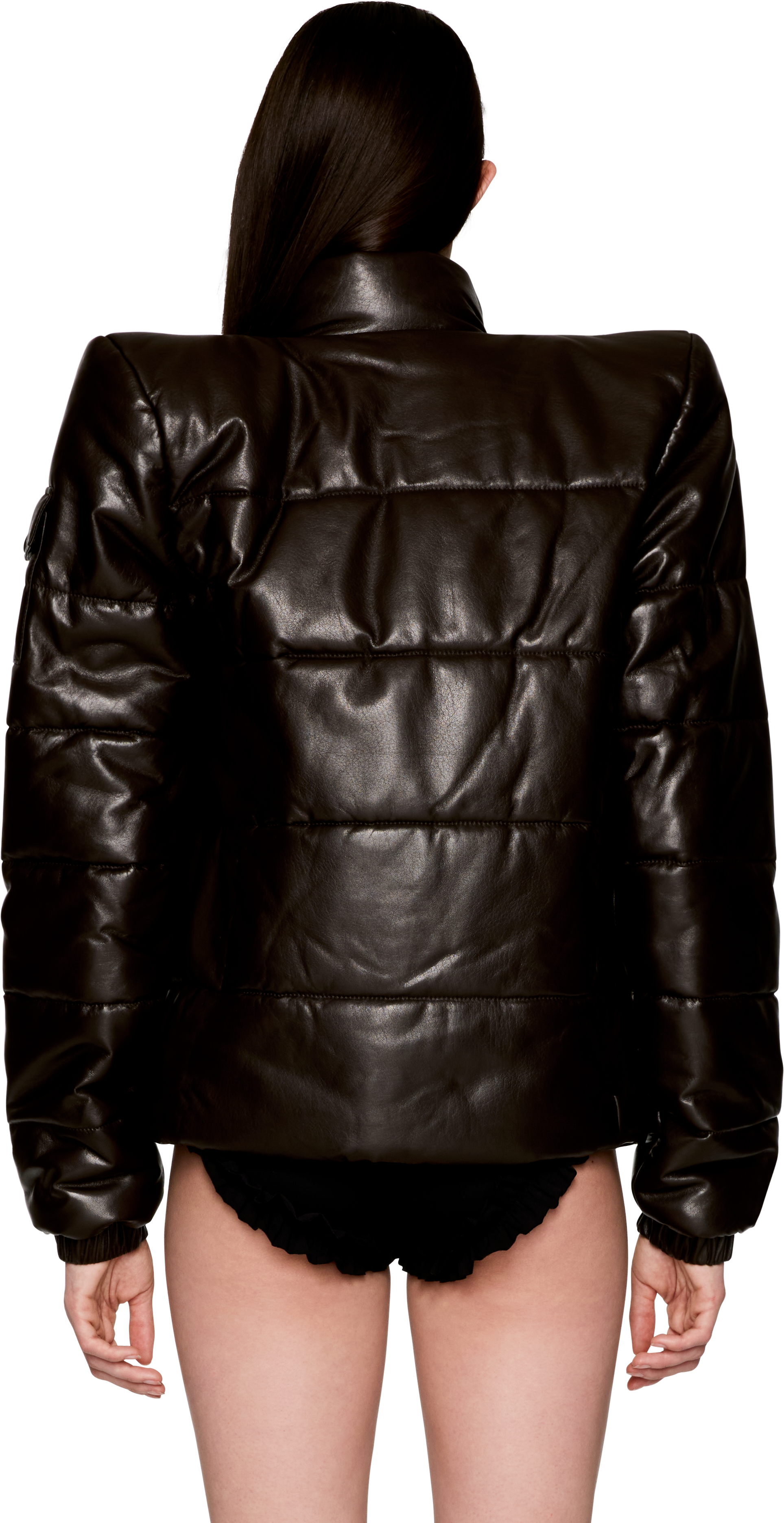 Laura Andraschko Leather Puffer Jacket