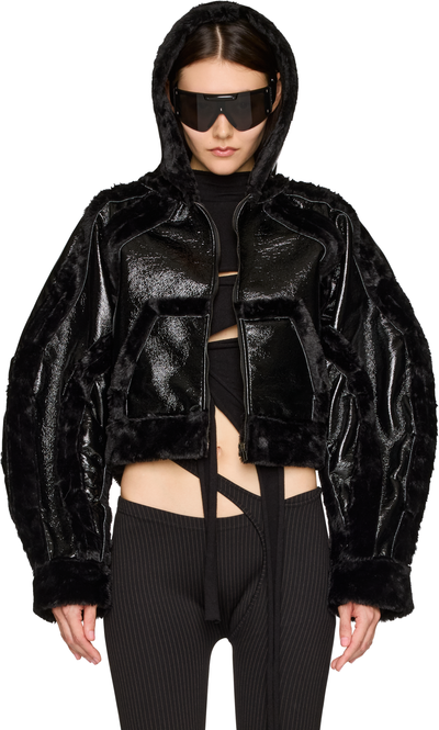 Ottolinger Fitted Multiline Shearling Jacket