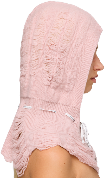 Rui Laddering Wool Ribbon Hood Balaclava