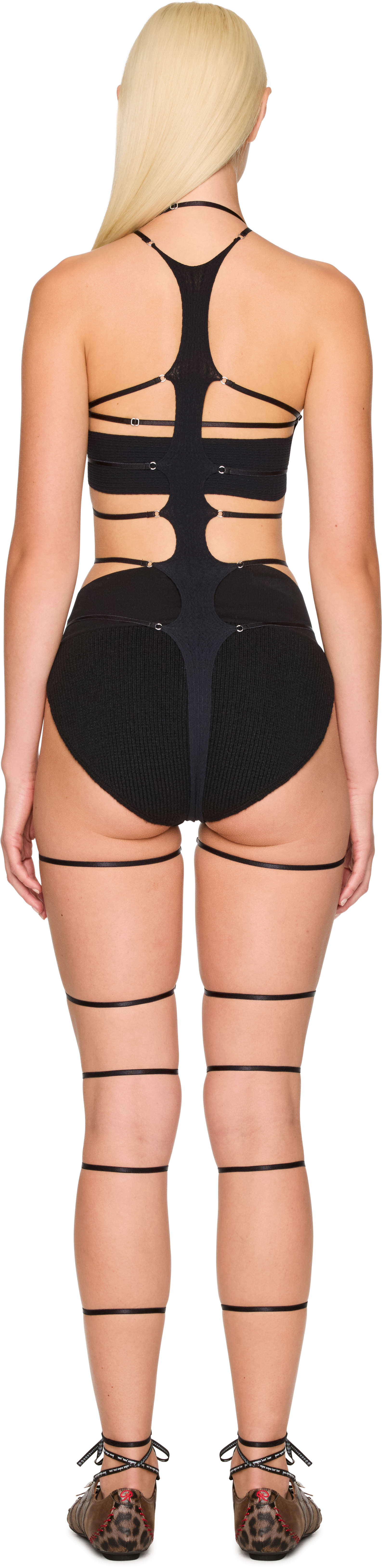 Rui Sheer String Unitard Catsuit