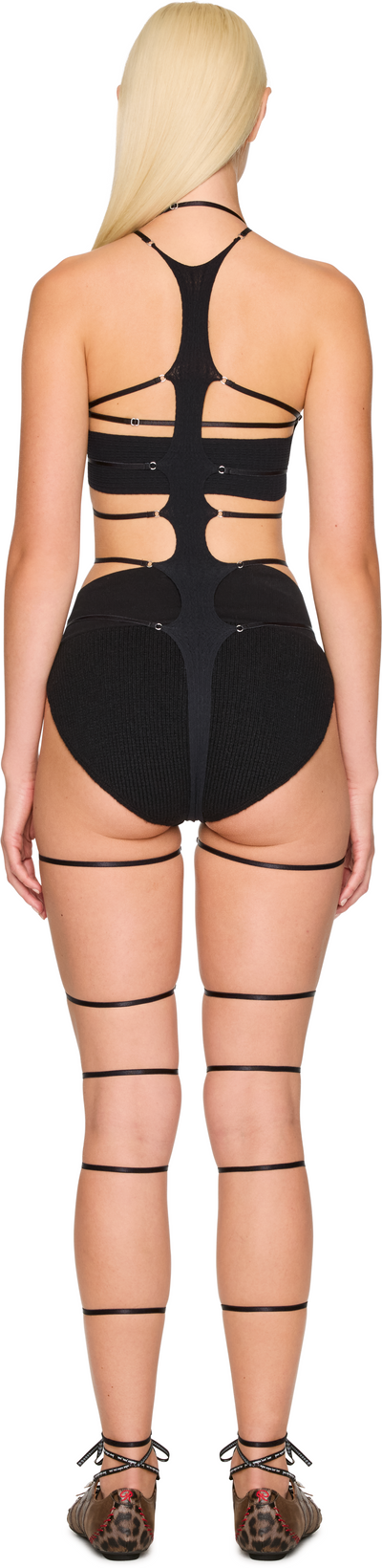 Rui Sheer String Unitard Catsuit