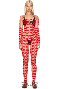 Picture of Argyle Long Sleeve Unitard Catsuit