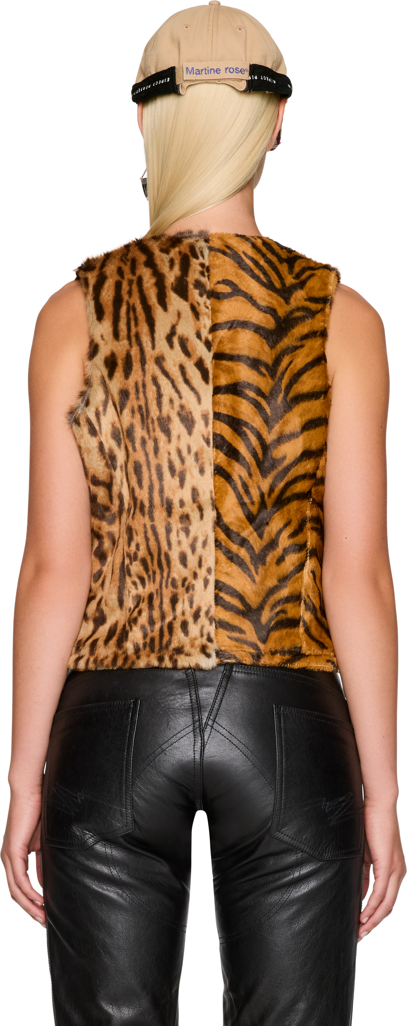 Martine Rose Reversible Waistcoat Leather Vest