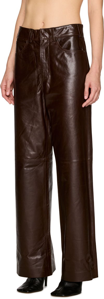 Entire Studios Straight Leg Leather Pants