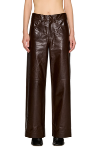 Picture of Straight Leg Leather Pants