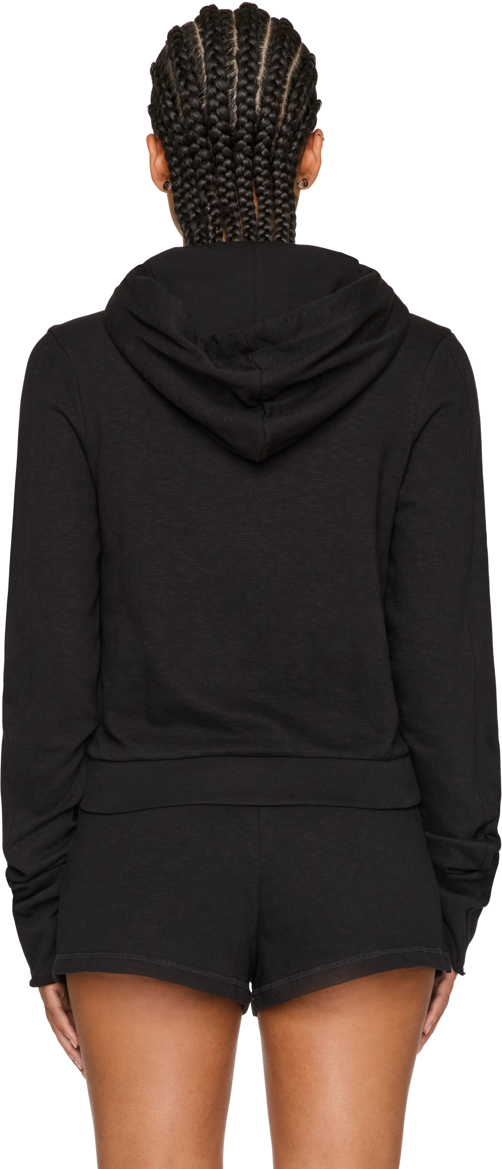 Entire Studios Lightweight Cropped Zip-Up Hoodie