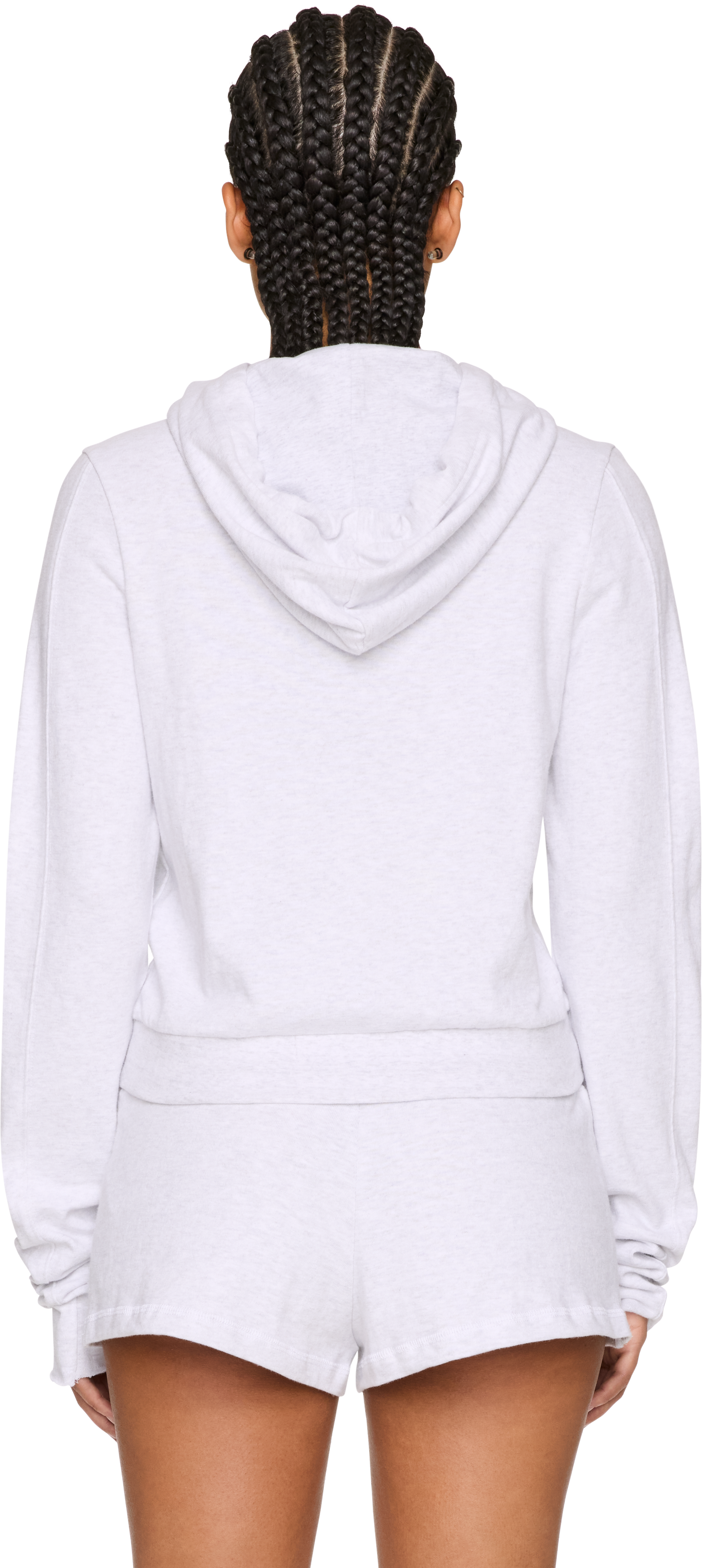Entire Studios Lightweight Cropped Zip-Up Hoodie