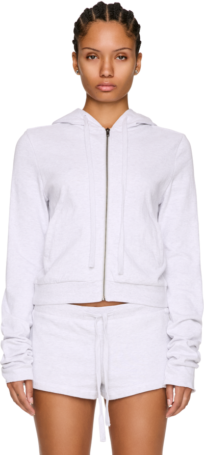 Entire Studios Lightweight Cropped Zip-Up Hoodie