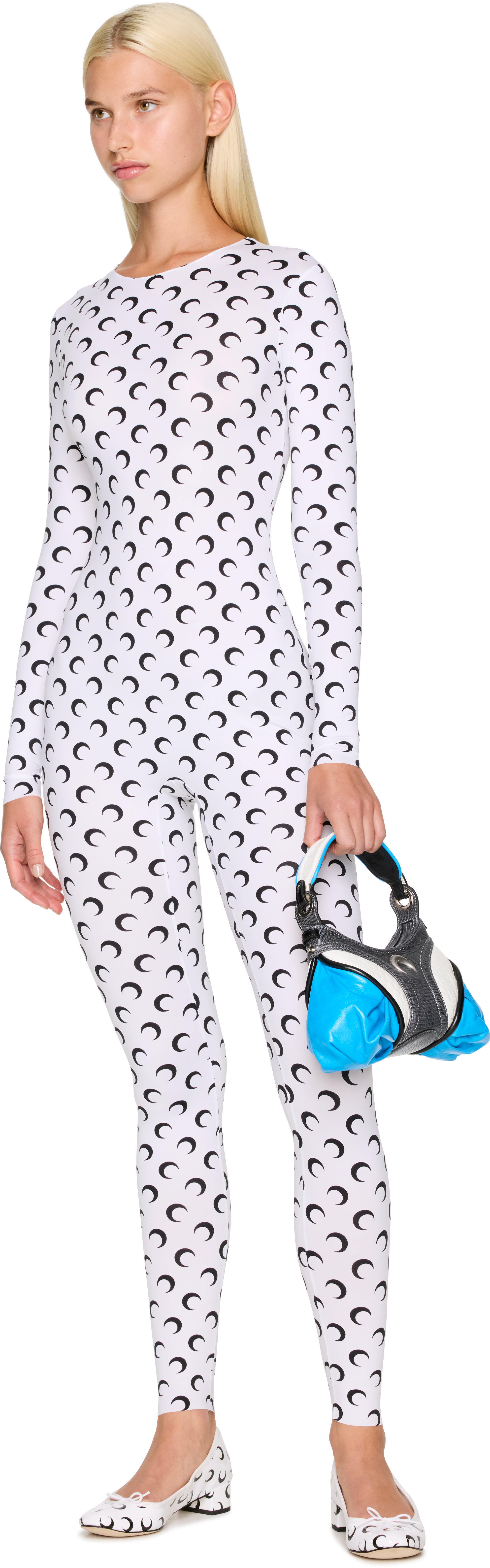 Marine Serre Recycled Jersey Moon Catsuit