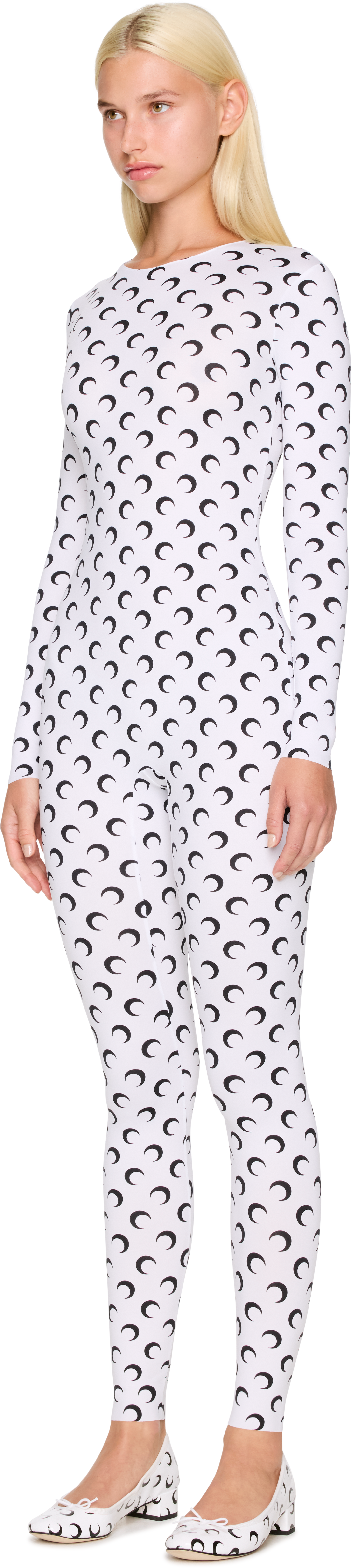 Marine Serre Recycled Jersey Moon Catsuit