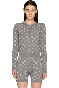 Picture of Moon Jacquard Knit Fitted Sweater