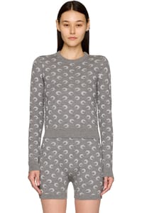 Picture of Moon Jacquard Knit Fitted Sweater
