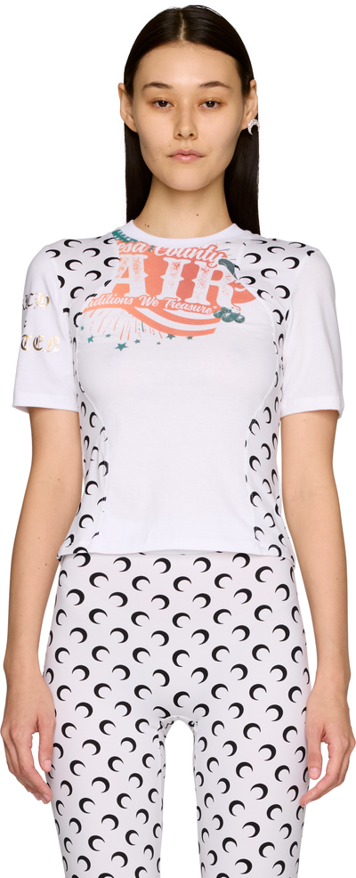 Marine Serre Regenerated Graphic Baby Fit T-Shirt