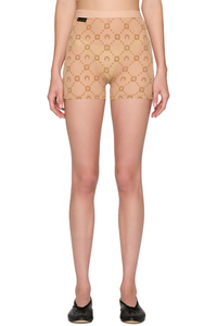 Picture of Moonogram Mesh Flock Biker Shorts