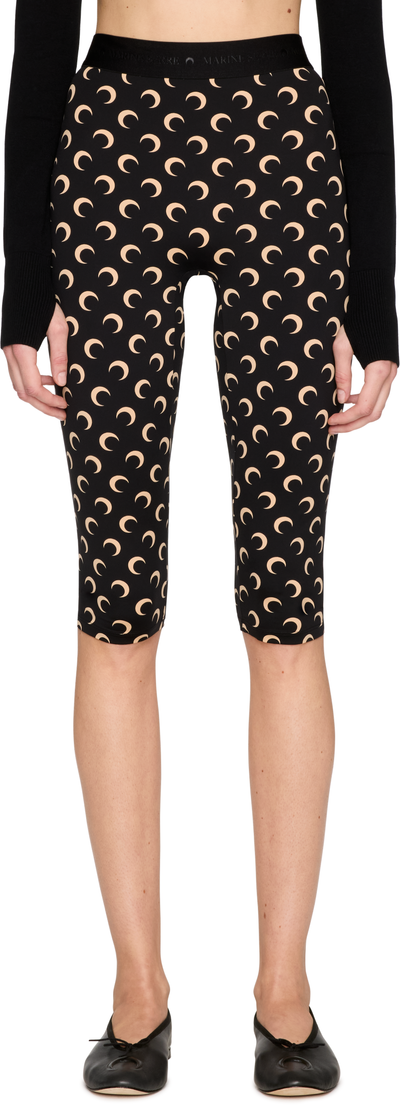 Marine Serre Recycled Moon Jersey Capri Leggings