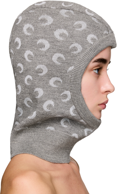 Marine Serre Moon Jacquard Knit Balaclava