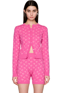 Picture of Moon Jacquard Knit Fitted Cardigan