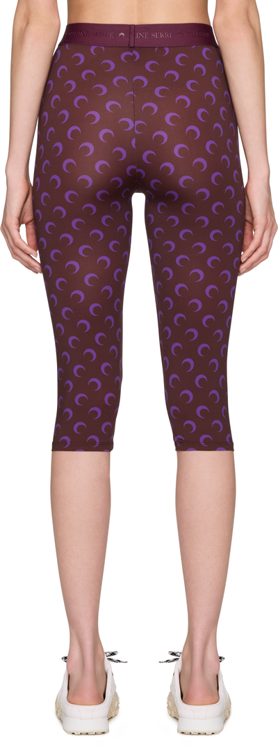Marine Serre Moon Printed Jersey Capri Leggings