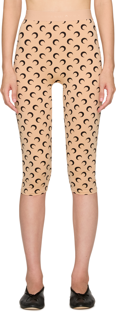 Marine Serre Recycled Moon Jersey Capri Leggings