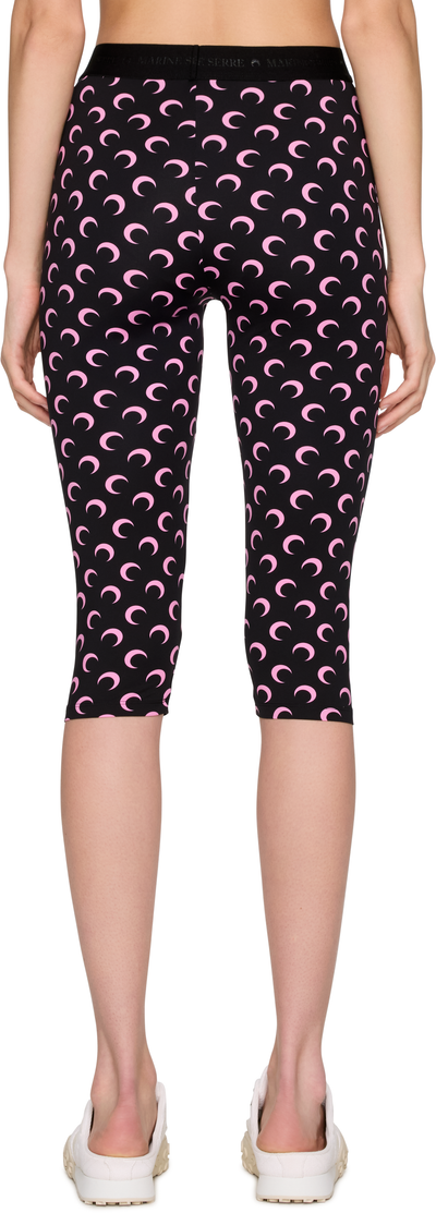 Marine Serre Moon Printed Jersey Capri Leggings