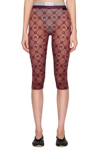 Picture of Moonogram Mesh Flock Capri Leggings