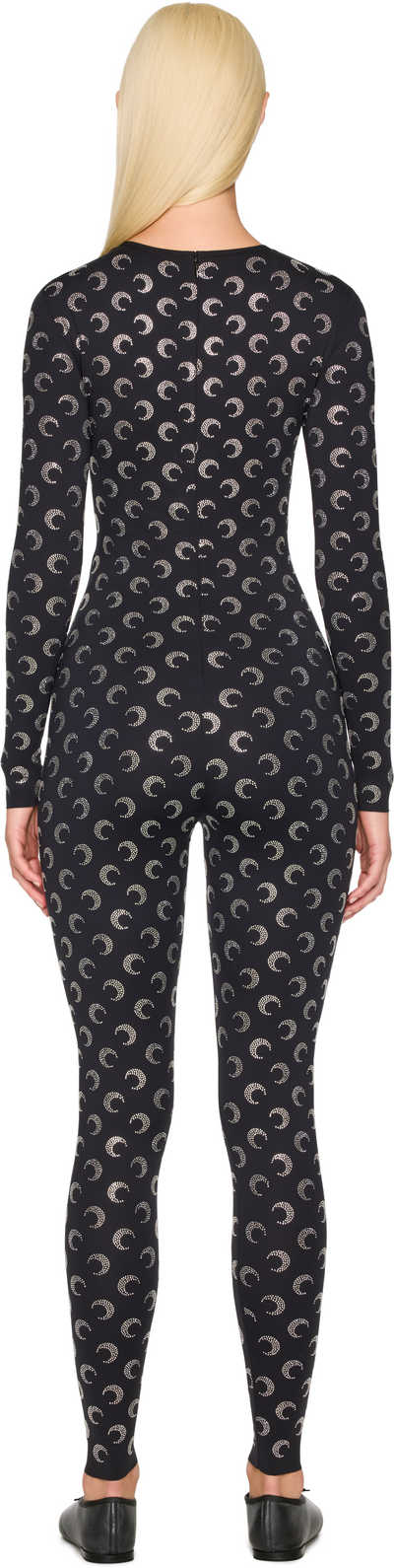 Marine Serre Recycled Moon Strass Jersey Catsuit