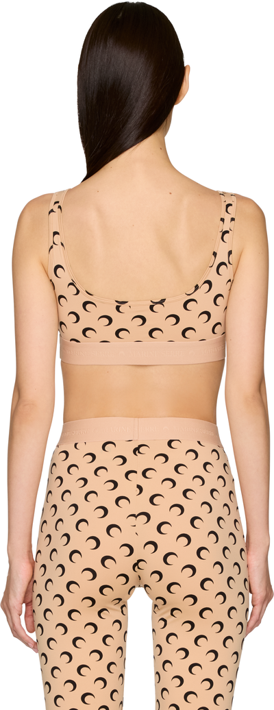 Marine Serre Recycled Moon Jersey Sport Bra